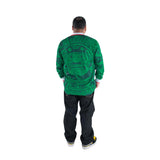 Retro 1998 Mexico Soccer Jersey Long Sleeve Green Aztec Print