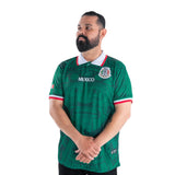 Vintage Style 1998 Mexico Soccer Jersey Green Aztec Calendar MadStrange