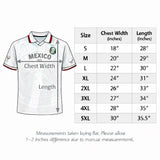 MadStrange Retro 1998 Mexico Soccer Jersey in White with Aztec Calendar