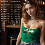 Custom National Team Spaghetti Strap Tank Top with Adjustable Straps