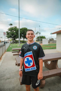 MadStrange Cruz Azul 1997 Champions Soccer Jersey in Black