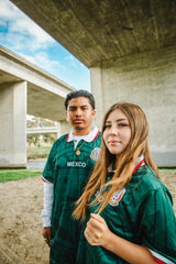 Vintage Style 1998 Mexico Soccer Jersey Green Aztec Calendar MadStrange