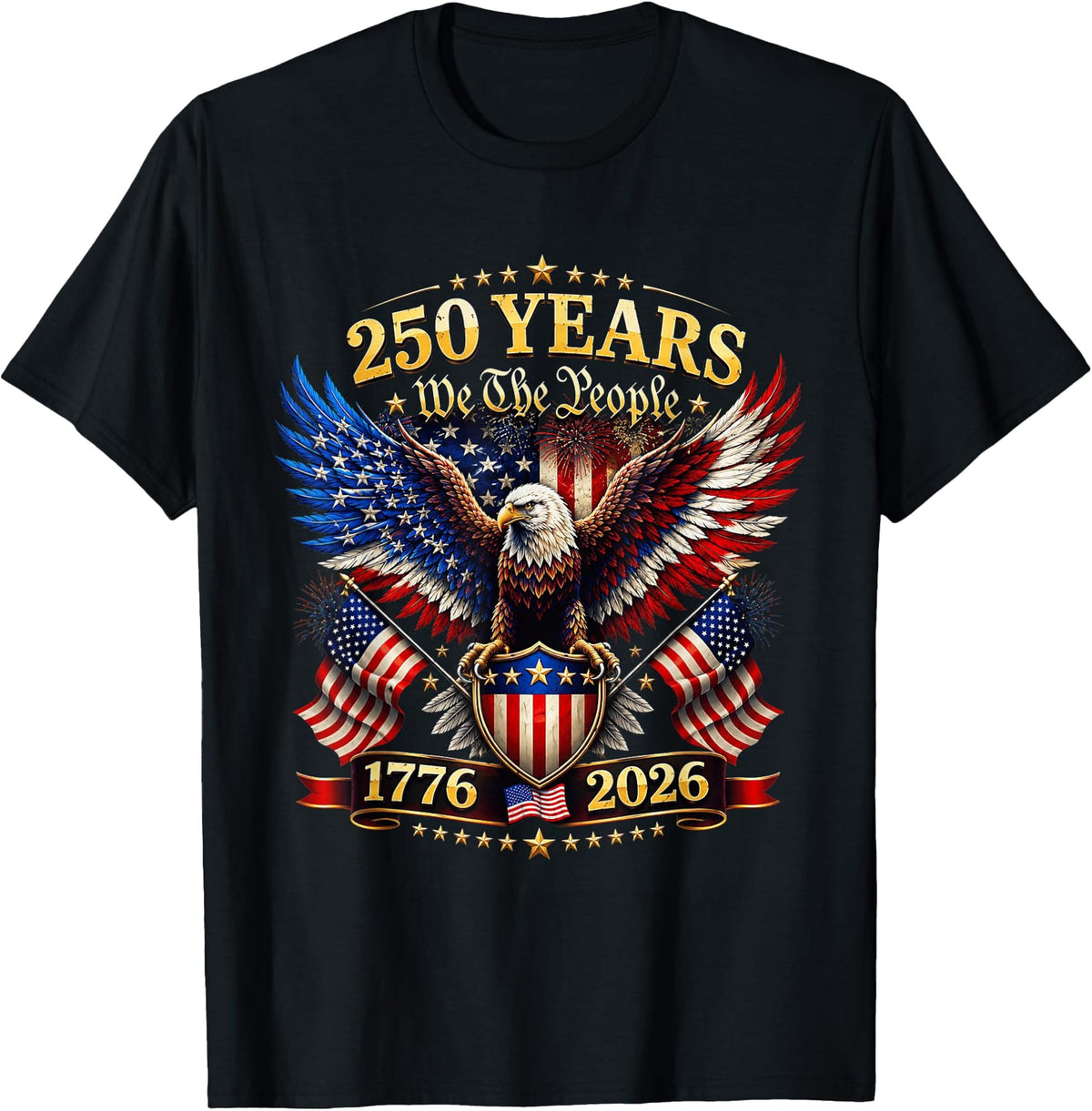 USA 250 Years We The People T-Shirt | 1776 - 2026 Semi-Quincentennial Patriotic Tee